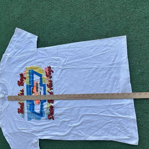 VTG 90s Chevy White Tshirt Bad Ass Boys Drive Bad Ass Toys Mens L - Picture 6 of 8